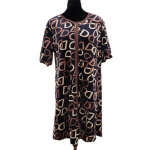 Velour Dress w/Front Zipper XL